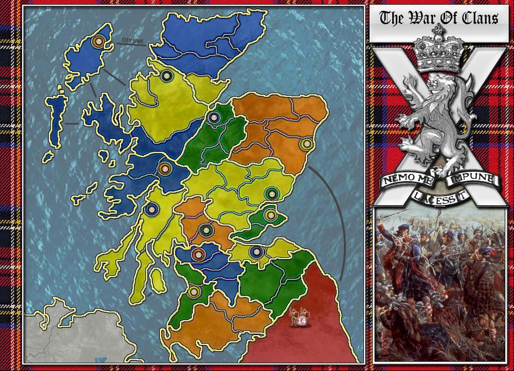 Scottish Clan Map Scotland The War Of Clans 
